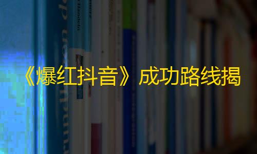 《爆红抖音》成功路线揭秘，让你快速吸粉的小技巧！