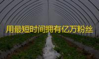 用最短时间拥有亿万粉丝的高效技巧：史上最强抖音关注攻略！