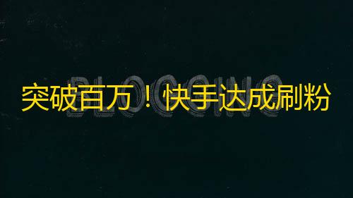 突破百万！快手达成刷粉丝新纪录