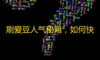 刷爱豆人气秘籍，如何快速获得抖音粉丝？