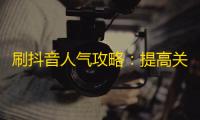 刷抖音人气攻略：提高关注度的10个技巧！