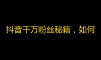 抖音千万粉丝秘籍，如何让你的账号一夜爆红？