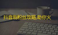 抖音刷粉丝攻略,助你火速突破百万粉丝！