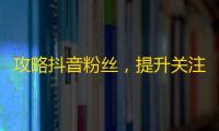 攻略抖音粉丝，提升关注量的重要方法！