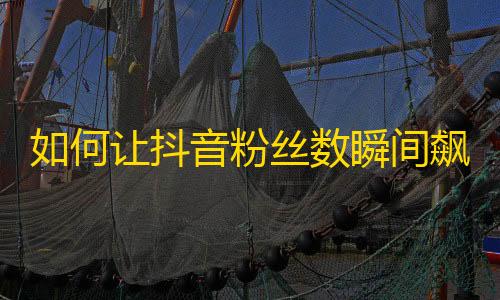 如何让抖音粉丝数瞬间飙升？教你5招轻松搞定！