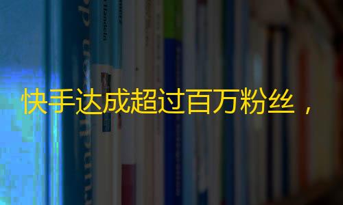 快手达成超过百万粉丝，你想知道他们是怎么刷出来的吗？