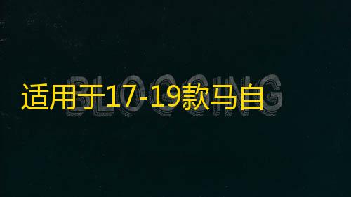 适用于17-19款马自达3昂克赛拉中网饰条改装前脸亮条装饰配件爆改