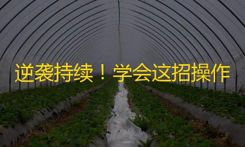 逆袭持续！学会这招操作，让你的抖音账号瞬间窜红！