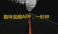 趣味视频APP，一秒钟制胜秘笈大公开，想粉丝多就快上手！